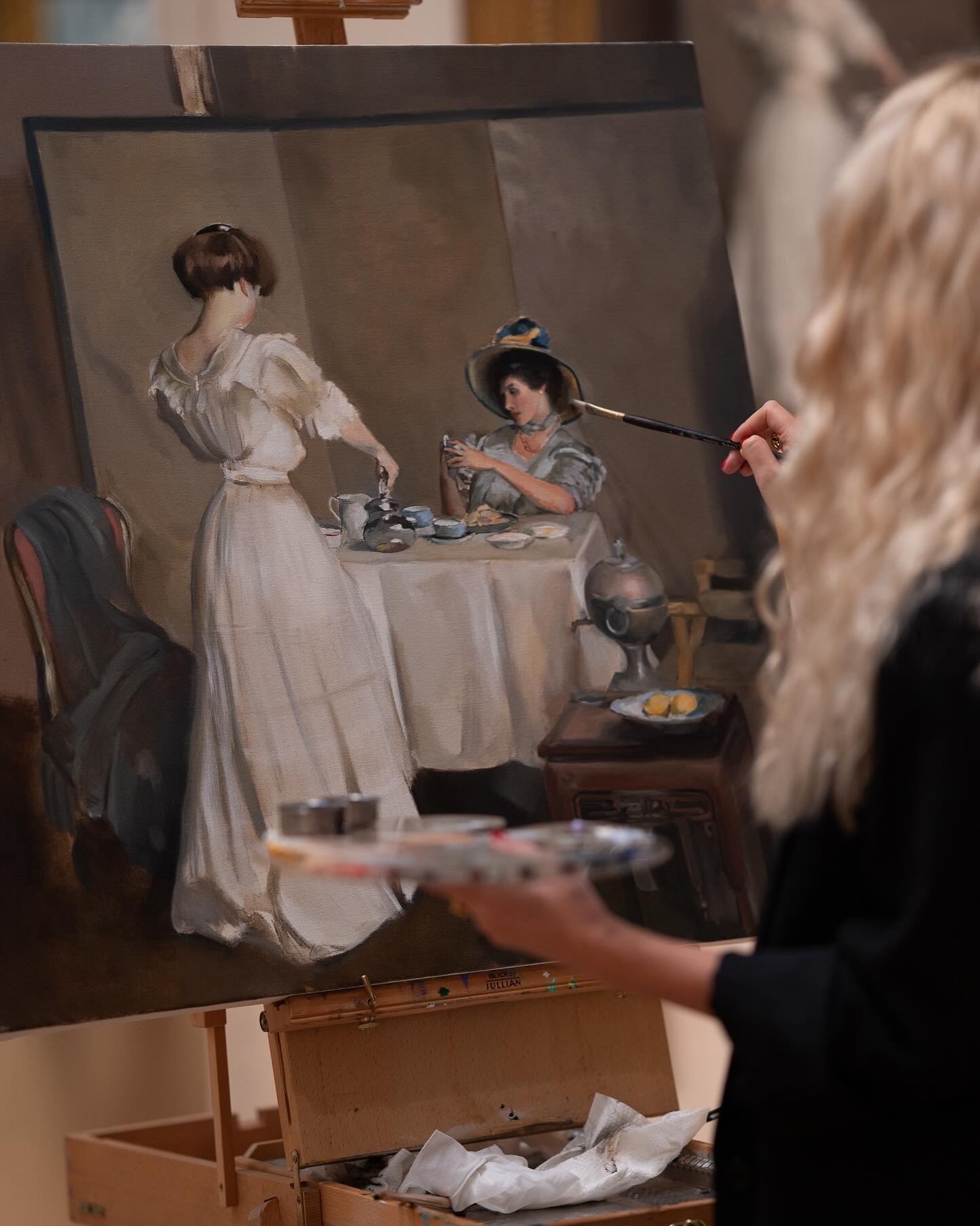 William McGregor Paxton – The Tea Leaves